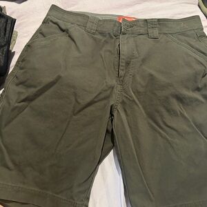 Coleman Men's Dark Green Flat Front Shorts